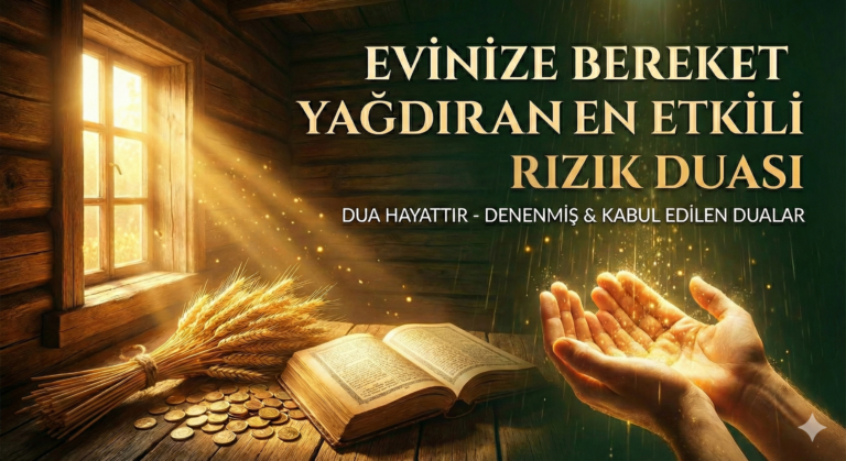 Rızık Duası okunuşu ve anlamı